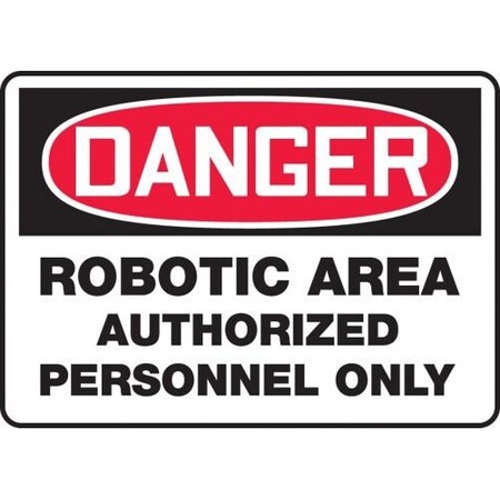 OSHA DANGER SAFETY SIGN  ROBOTIC MEQM121XL